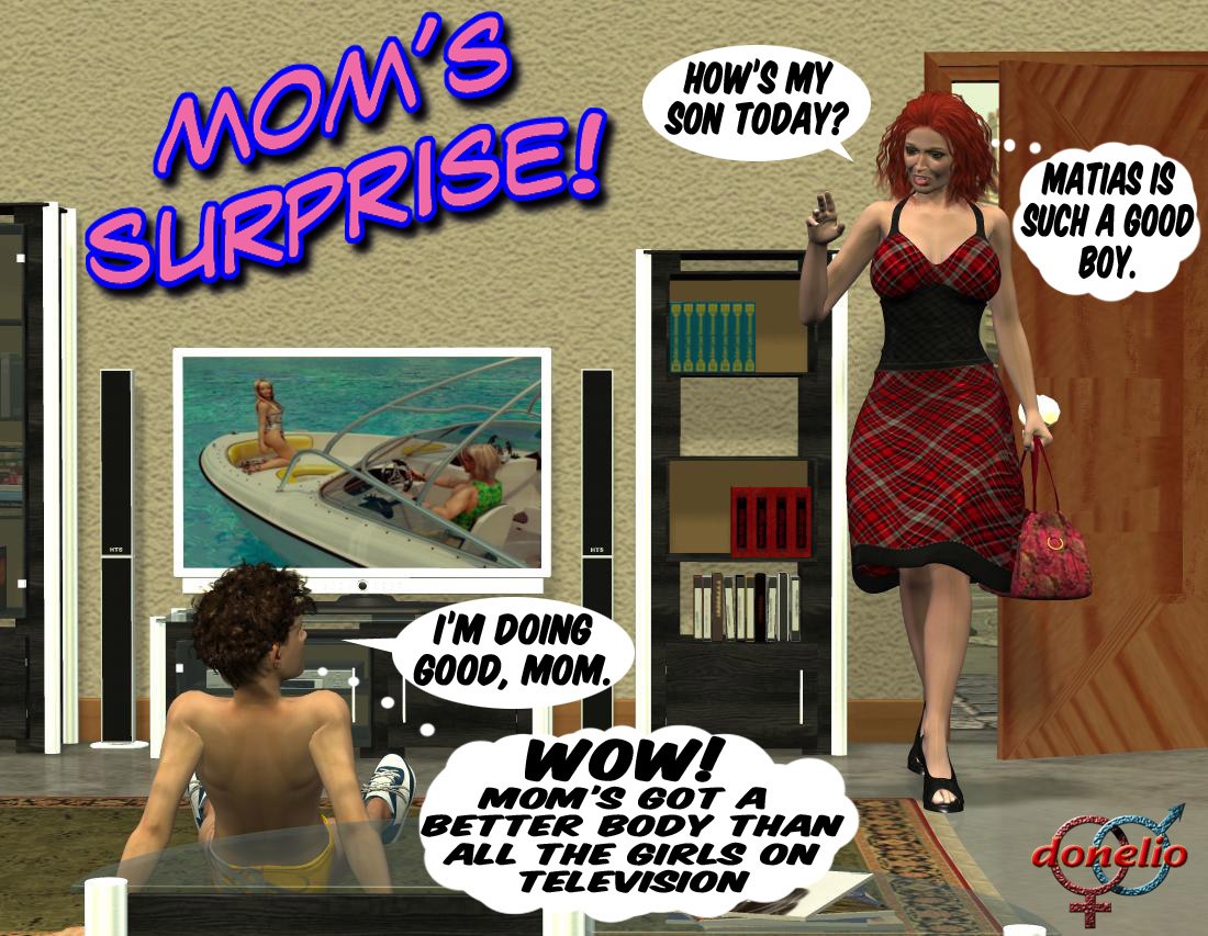 Donelio - Mom's Surprise 1 3D Porn Comic
