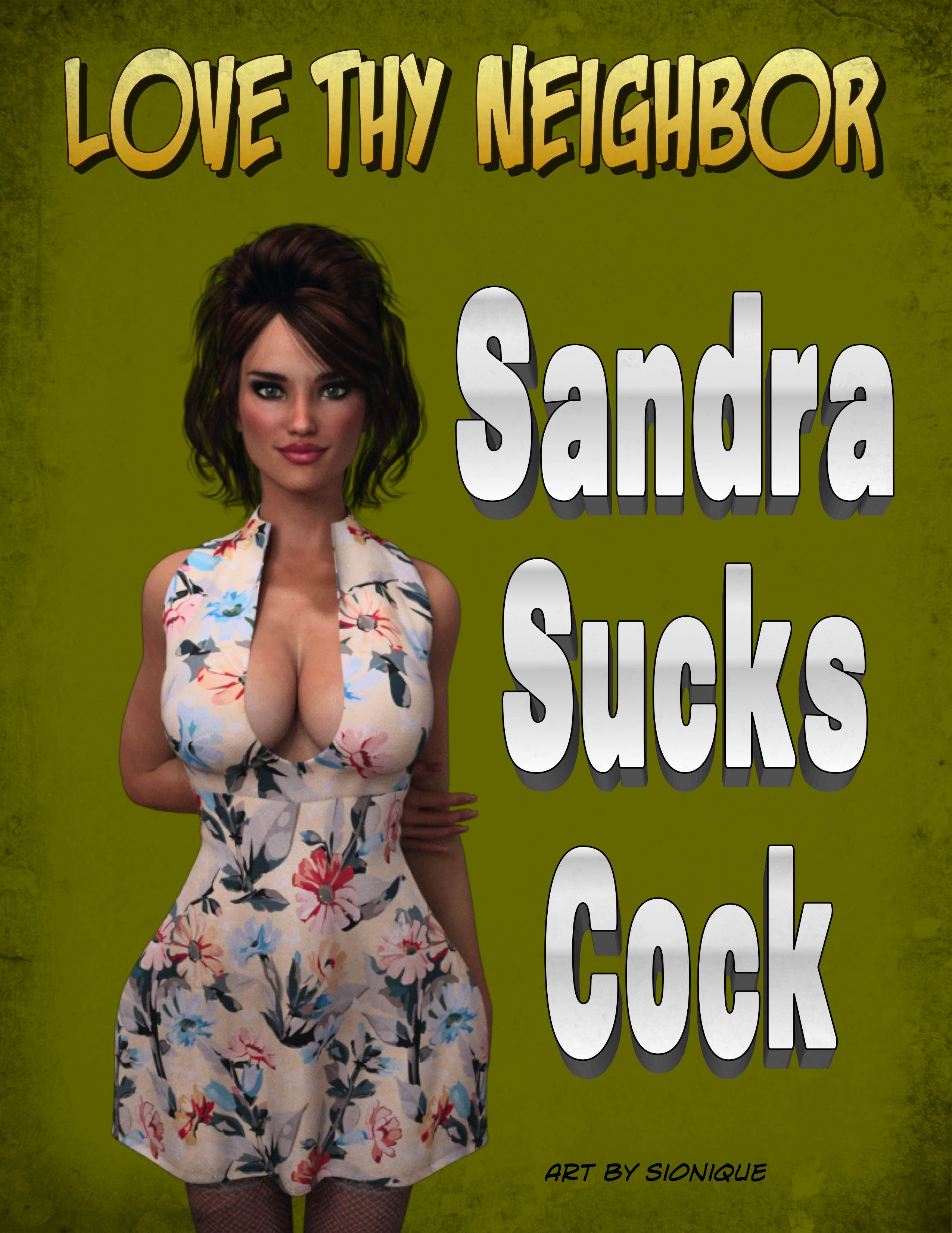 Slonique – Love Thy Neighbor – Sandra Sucks Cock 3D Porn Comic