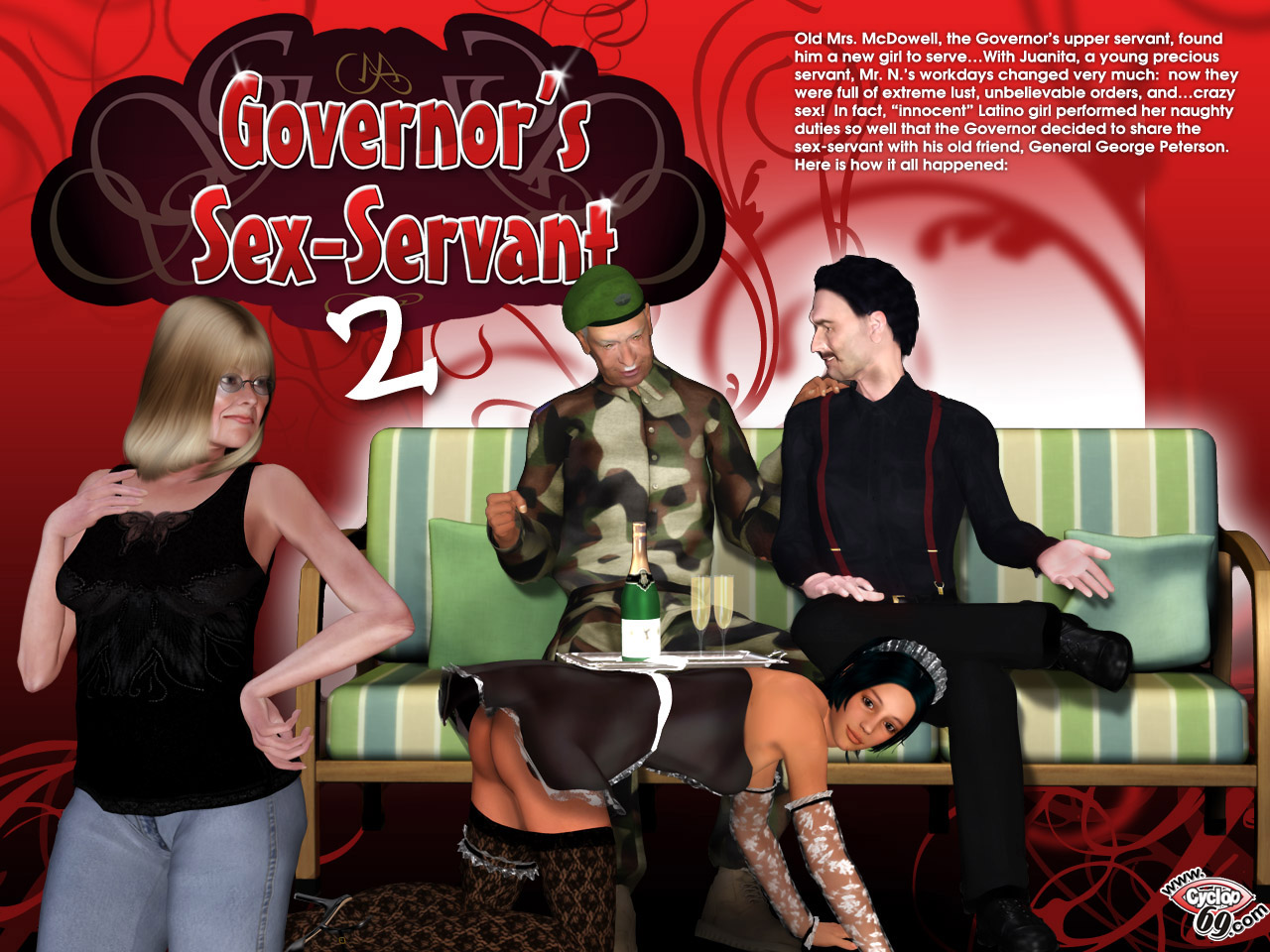 [Cyclop69] Governor's Sex-Servant - part 02 3D Porn Comic