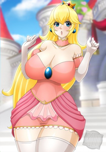 Princess Peach And Herley Quinn In Erotic Art Collection By Waifuholic Porn Comic