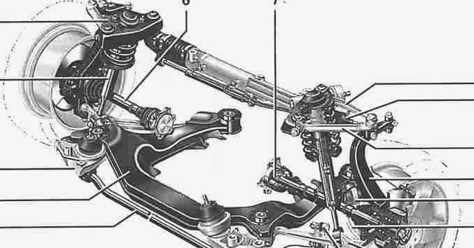 Схема задней подвески фольксваген джетта 5